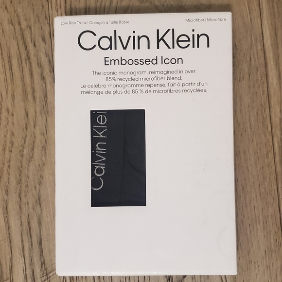 Calvin Klein BLACK Microfiber Trunk Underwear - Size SMALL MENS - Picture 1 of 5